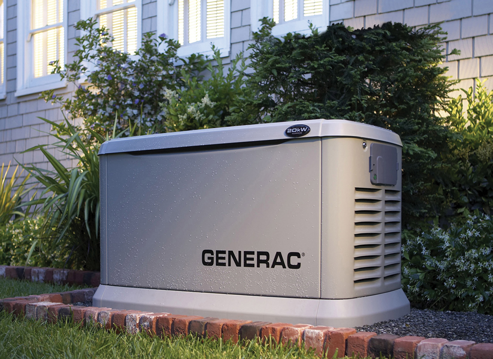 Generac Whole Home Generator powering a home