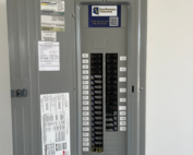 Electrical panel in AZ home that has been upgraded.