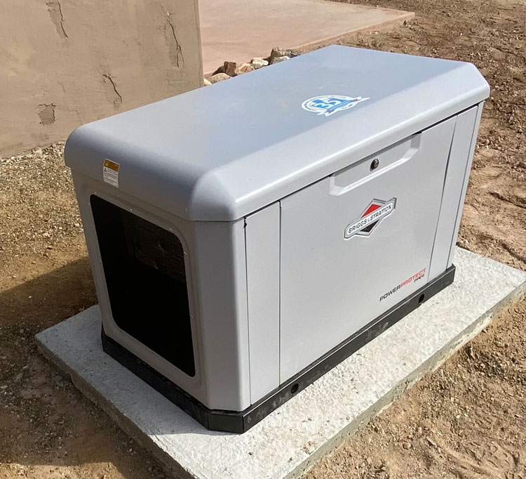 whole home generator at home in Maricopa County AZ
