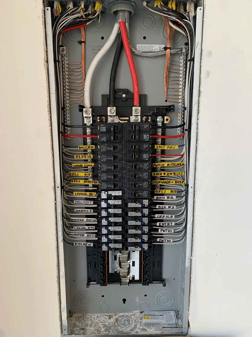 local electrician near me labels circuit panel breakers for my home.
