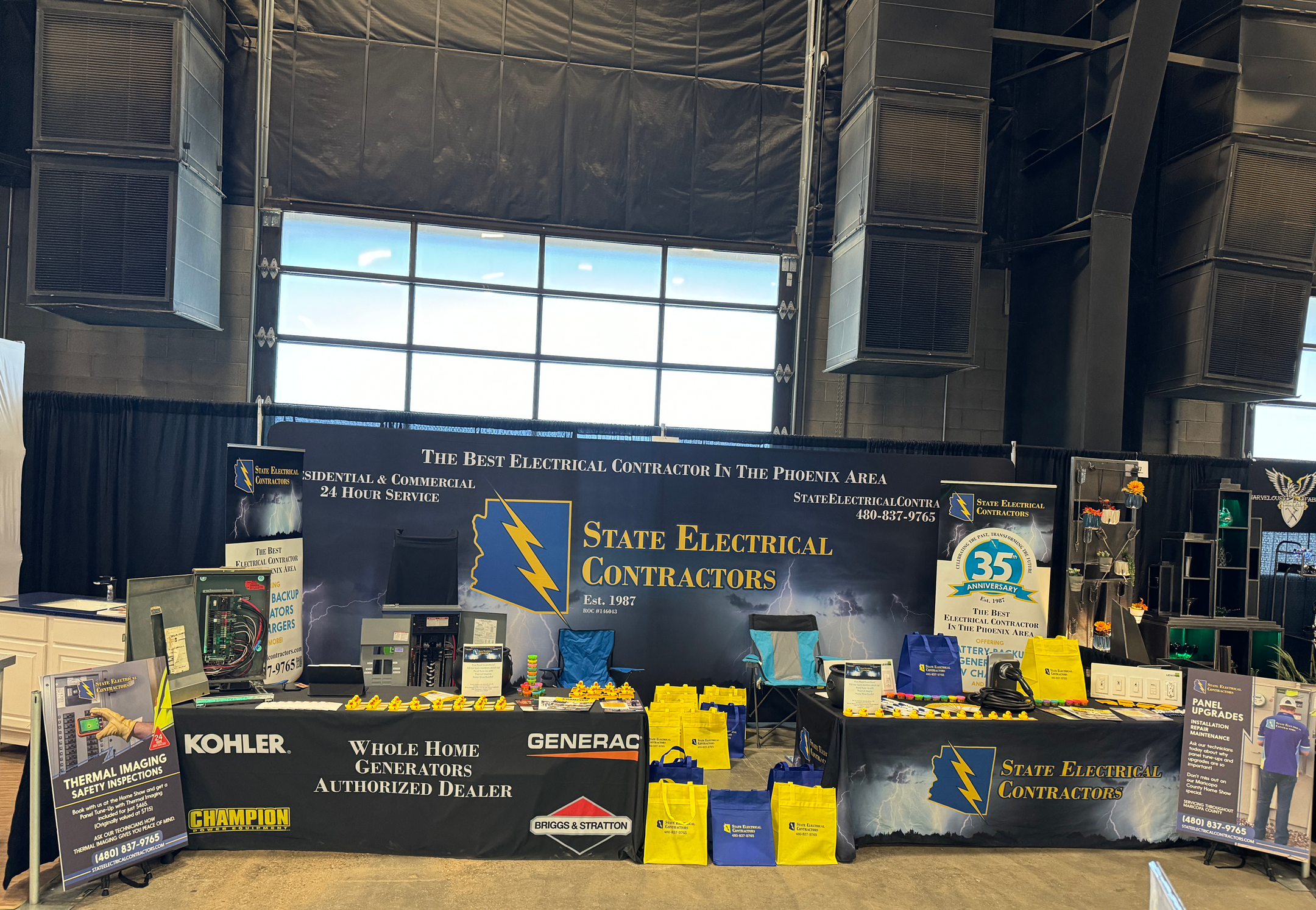 electricians booth at Maricopa County AZ Home Show.