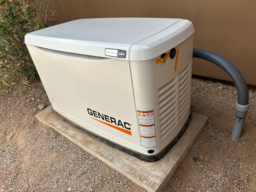 Generac Generator installed by local electrician