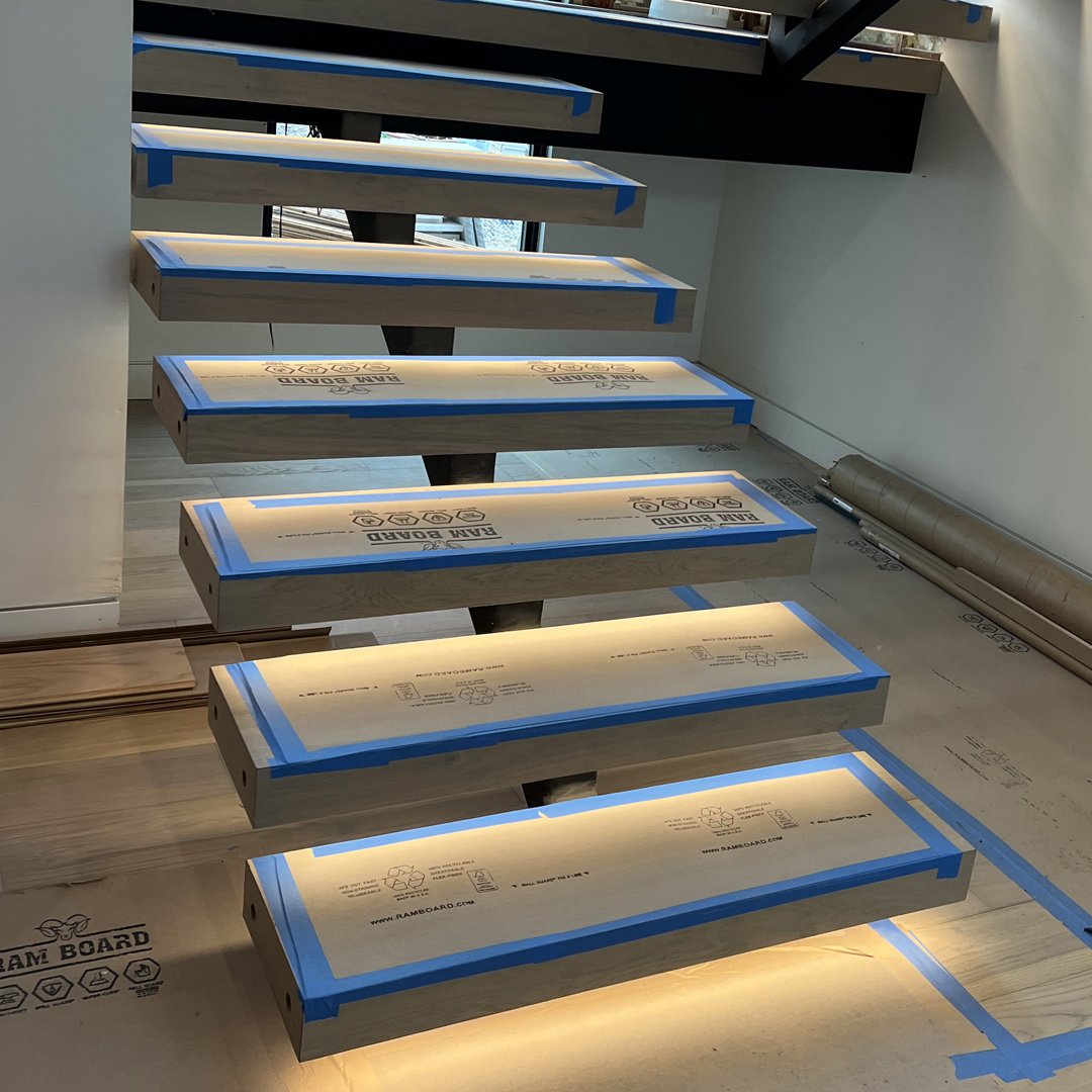 Lighting-installation-on-stairs-in-Gilbert-AZ